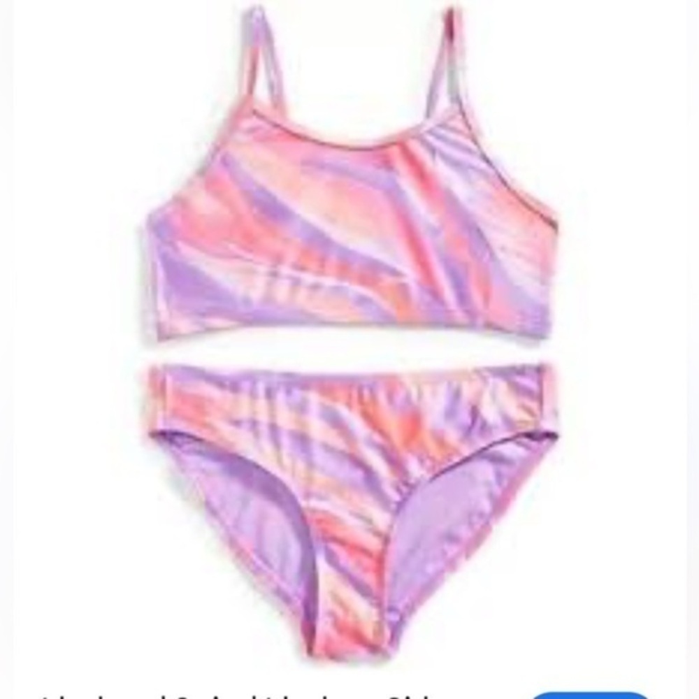 ID Ideology Girls 2-Pc Pastel Swimsuit | Size Large